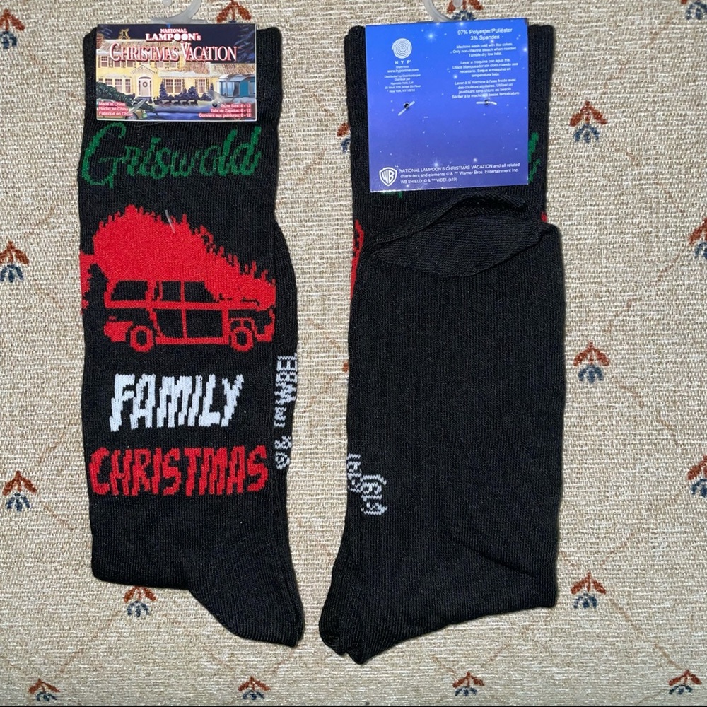 National Lampoons Christmas Vacation Griswolds Socks